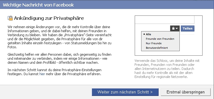 facebook-privatsphaere